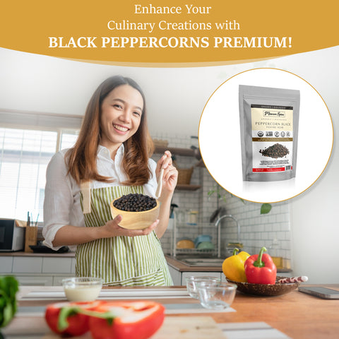 Organic Black Peppercorn 1Lb (453 grams)