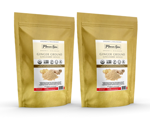 Organic Ginger Ground 10 Lb Pack - Minervaspices