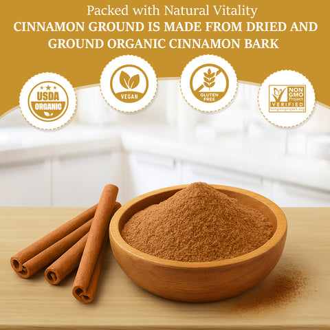 Organic Cinnamon Ground 5 LB ( 2.26 KG)