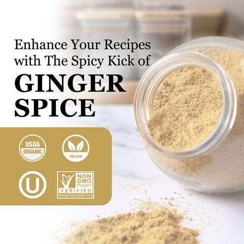 Organic Ginger ground 1 Lb (453 grams)