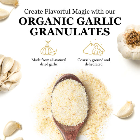 Organic Garlic Granulates 1Lb (453 grams)