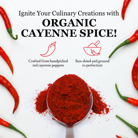 Organic Cayenne Pepper 4 Oz (120 grams)