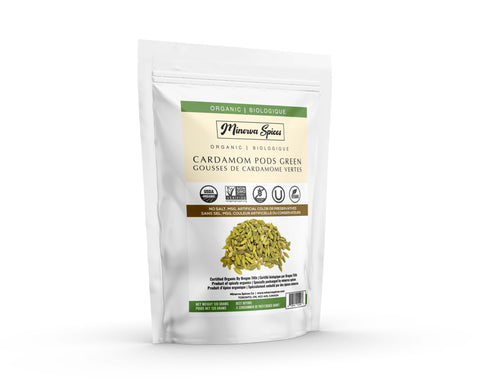 Organic Cardamom Pods Green 4Oz (120 gram)