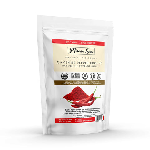 Organic Cayenne Pepper 4 Oz (120 grams) - Minervaspices