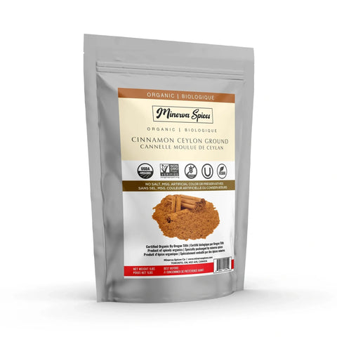 Organic Cinnamon Ceylon Ground 1Lb (453 grams) - Minervaspices