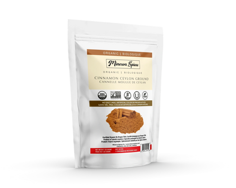 Organic Cinnamon Ceylon Ground 4 Oz (120 grams) - Minervaspices