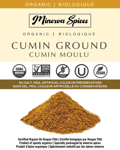Organic Cumin Ground 25 LB Pack - Minervaspices