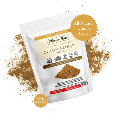 Organic Cumin Ground 4 Oz (120 grams) - Minervaspices