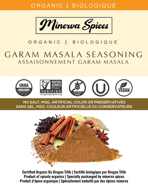 Organic Garama Masala Seasoning 25Lb Pack - Minervaspices