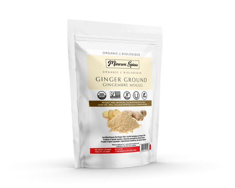 Organic Ginger ground 4 Oz (120 grams) - Minervaspices